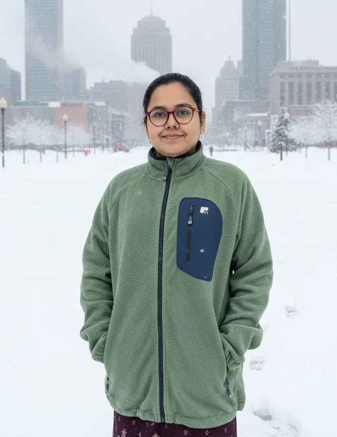 Ladies full zip fleece jacket