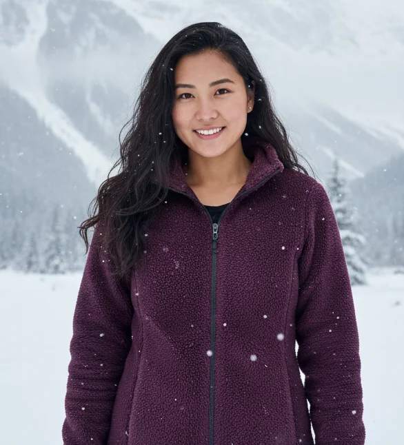 STOOKER LADIES teddy pile full zip jacket