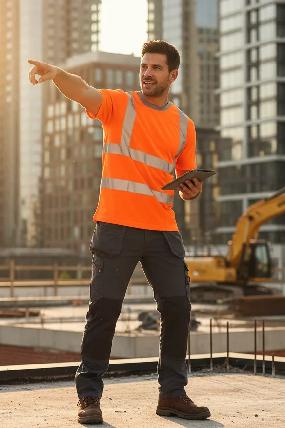 Men's Hi-Vis Pro Contract T-Shirt | Orange