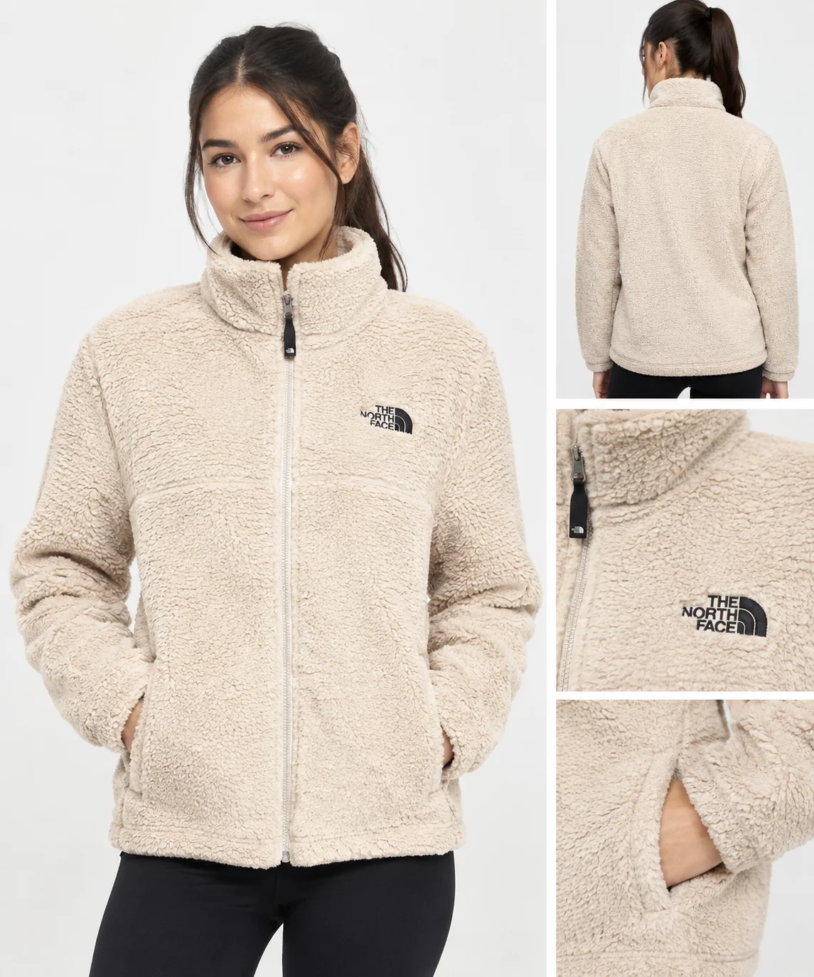 Lady NORTH teddy pile full zip jacket