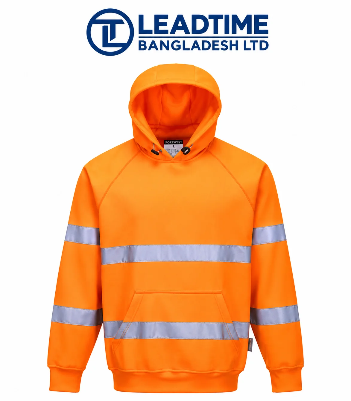 Men's Hi-Vis Overhead Hoodie Orange
