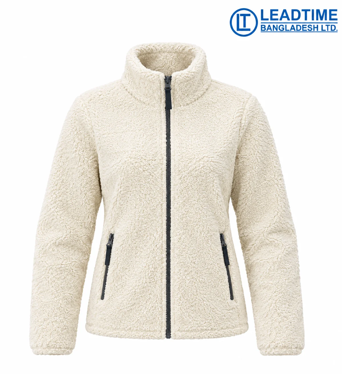 Lady NORTH teddy pile full zip jacket